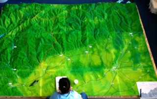 large topographical model