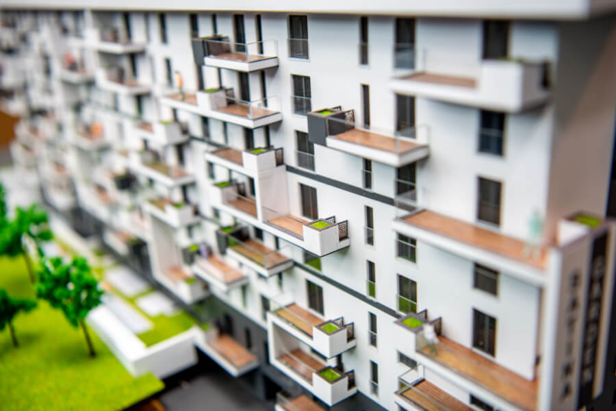 Apartment Building Scale Model