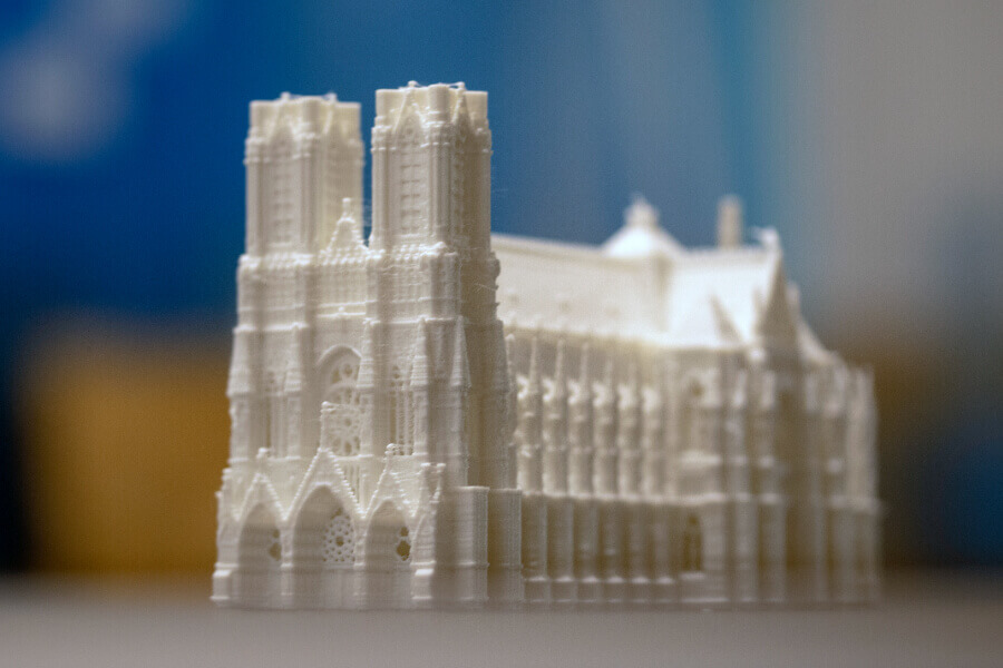 Reims Cathedral France 3d Printing